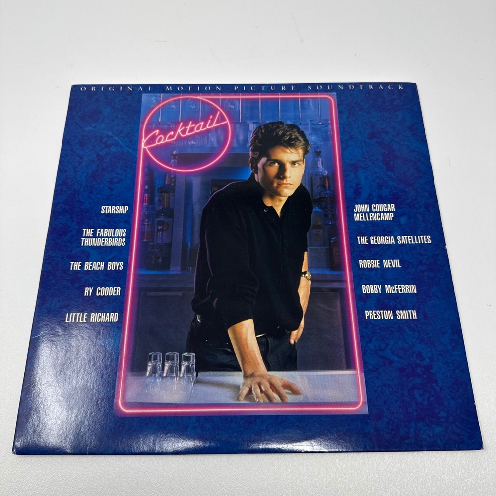 Cocktail Motion Picture Soundtrack Vinyl LP 1988 Elektra 60806-1 Tom Cruise